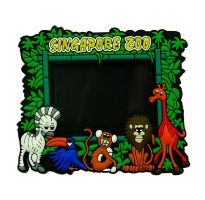 Zoo design funny animal soft PVC photo frame