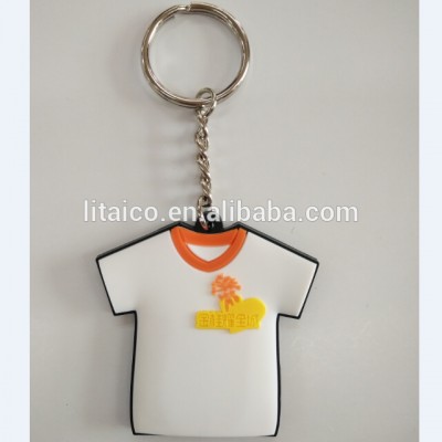 Soft 2D 3D colorful PVC custom logo keychain manufacturers