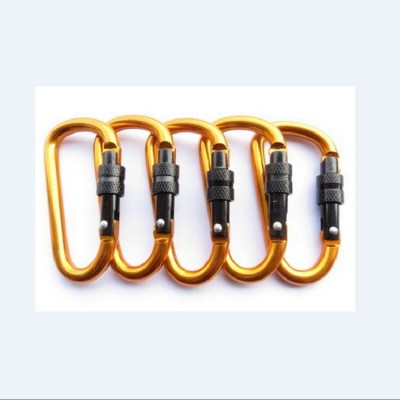 Top sell metal carabiner with screw lock