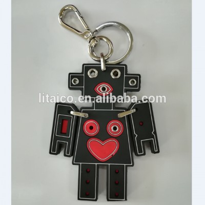 Customized personalized PVC metal keychain for gifts