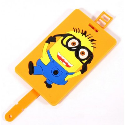 3D rubber luggage tag loop, airport baggage trolley