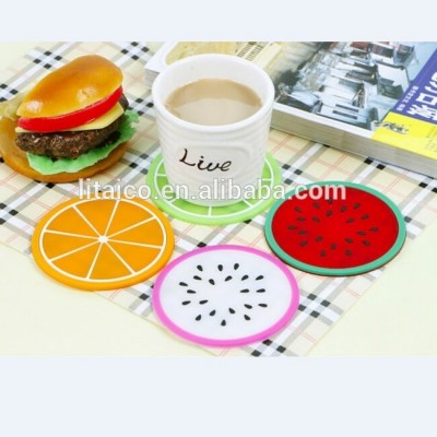 Best selling 10cm tea silicon cup mat coaster