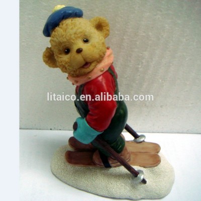 Fashion Decoration Handicraft Bear Poly Resin Figurine