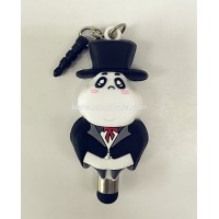 Panda mobile phone plastic silicone dust plug